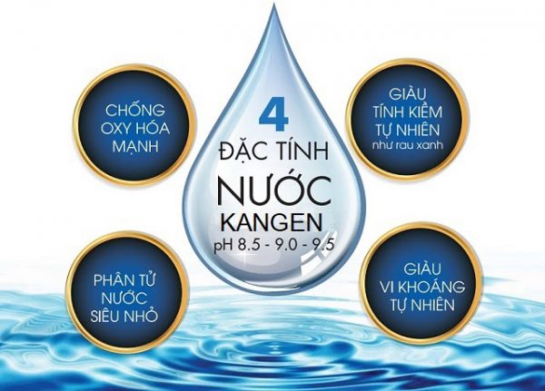 4 đặc tính của nước kangen